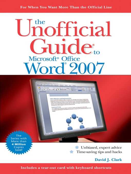 Cover image for The Unofficial Guide to Microsoft Office Word 2007